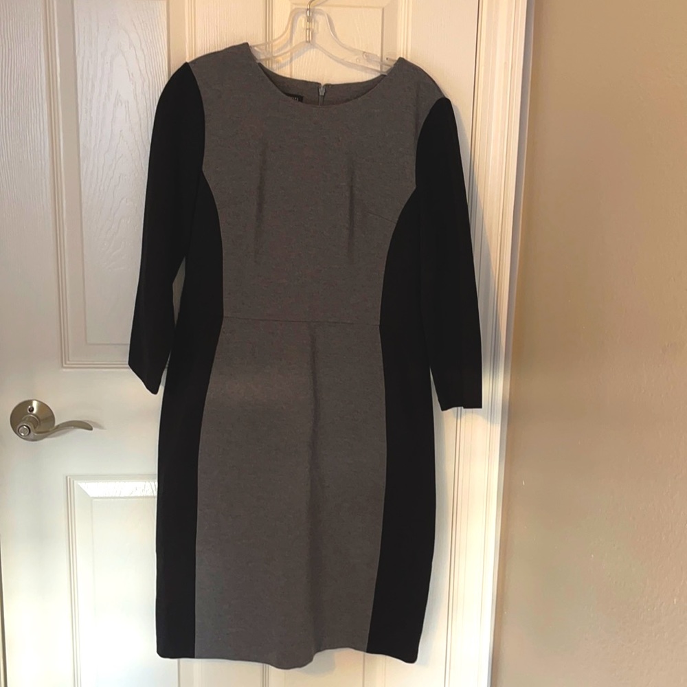 Talbots Black/Gray Dress Size 10